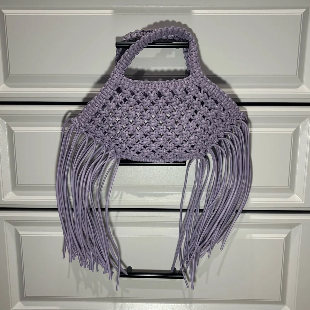 Yuzefi Grape Fringe Mini Bag - Picture 2 of 6